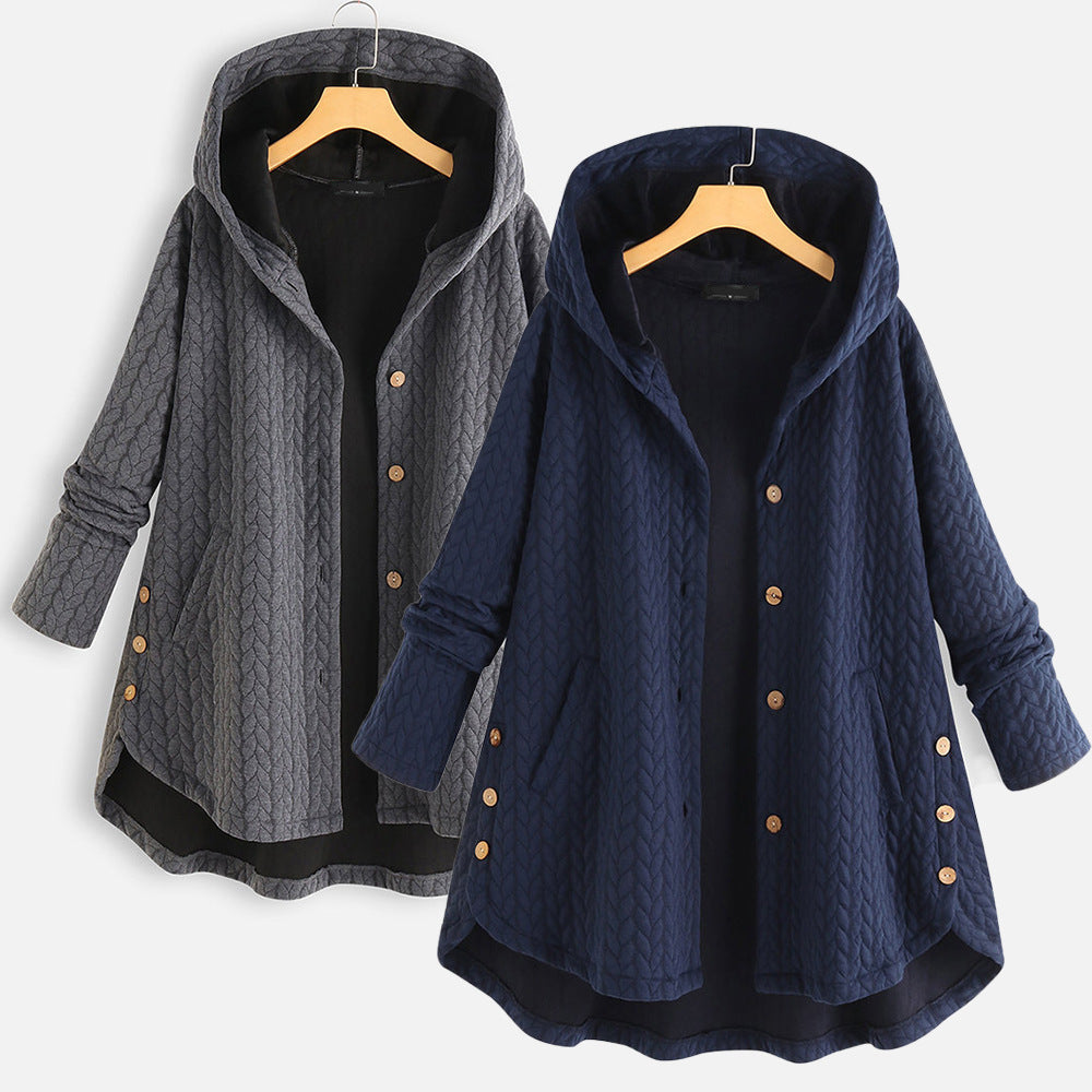 Women's Hooded Cotton Winter Parka Slim Warm Long Coat Everyday