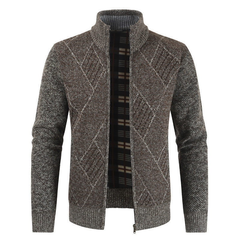 Men's Slim Fit Formal Cardigan Sweater Jacket For Business Casual