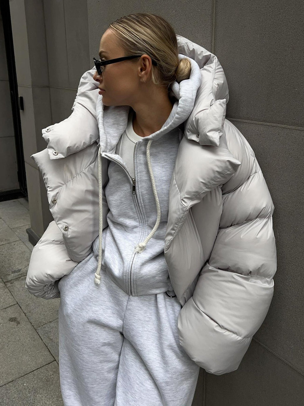 Women's Thick Bread Puffer Jacket Cotton Padded Winter Coat