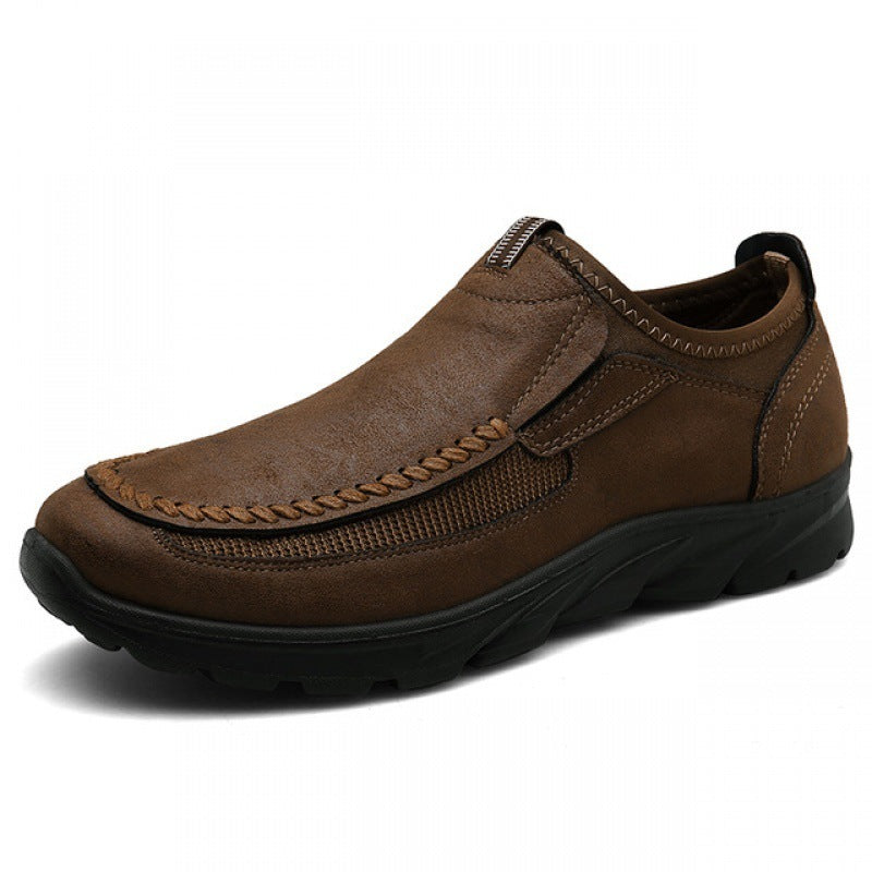 Men's Casual Loafers Comfortable Slip On Rubber Sole Shoes