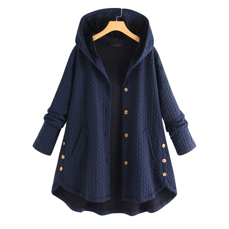 Women's Hooded Cotton Winter Parka Slim Warm Long Coat Everyday