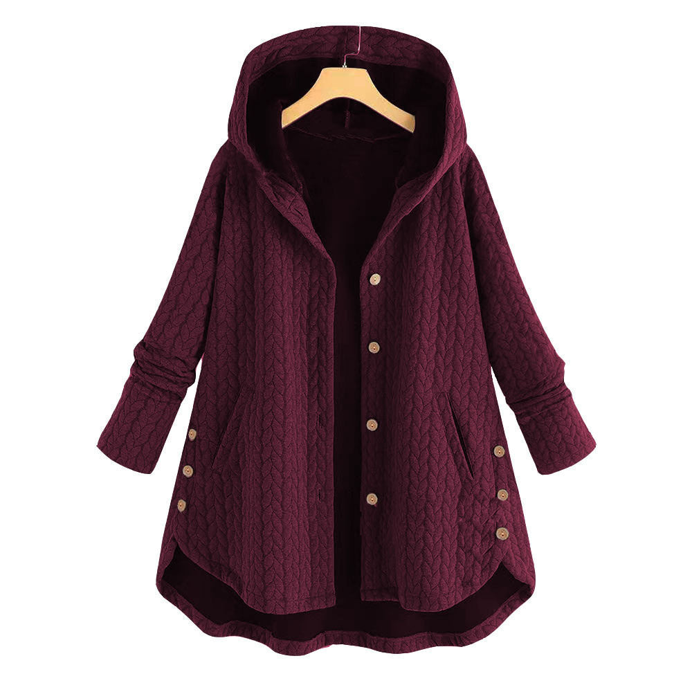 Women's Hooded Cotton Winter Parka Slim Warm Long Coat Everyday