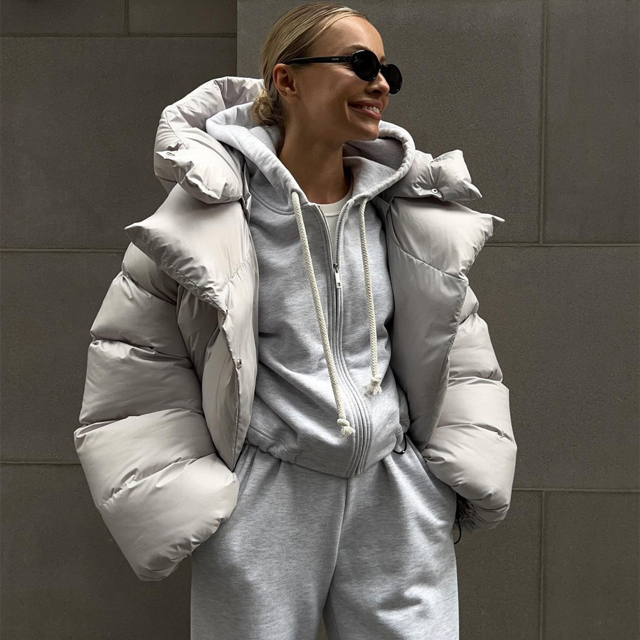 Women's Thick Bread Puffer Jacket Cotton Padded Winter Coat