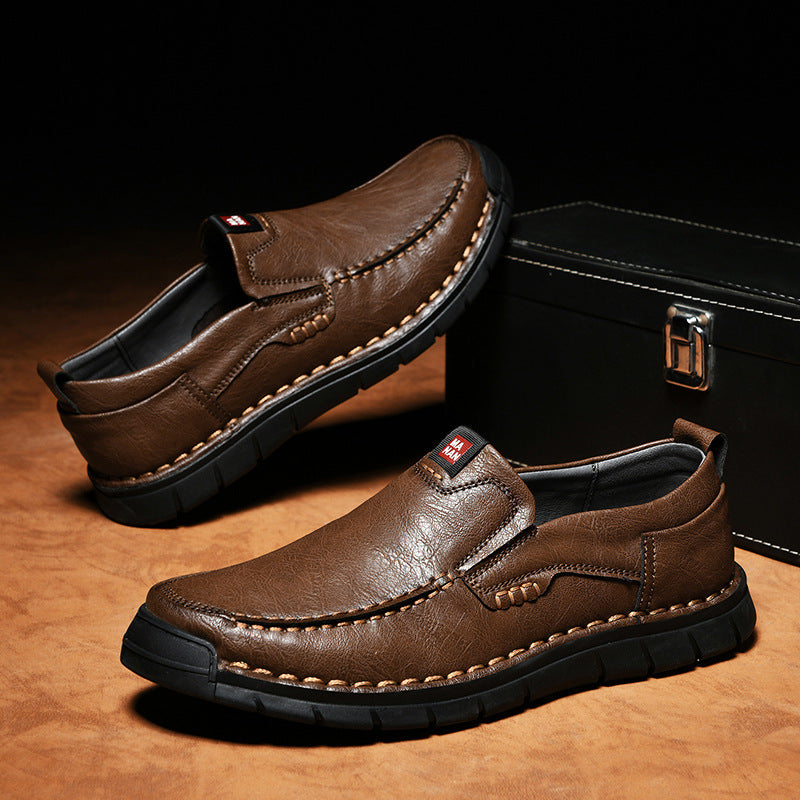Men’s Comfortable Soft Leather Casual Shoes for Daily Wear
