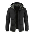Men's Thickened Cotton Puffer Jacket Warm Winter Padded Down Coat