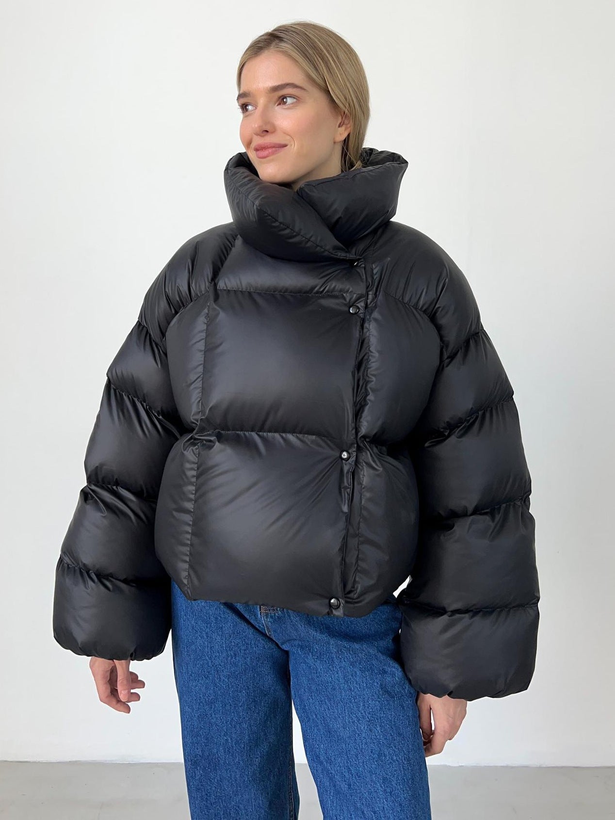 Women's Thick Bread Puffer Jacket Cotton Padded Winter Coat