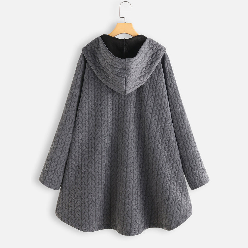 Women's Hooded Cotton Winter Parka Slim Warm Long Coat Everyday