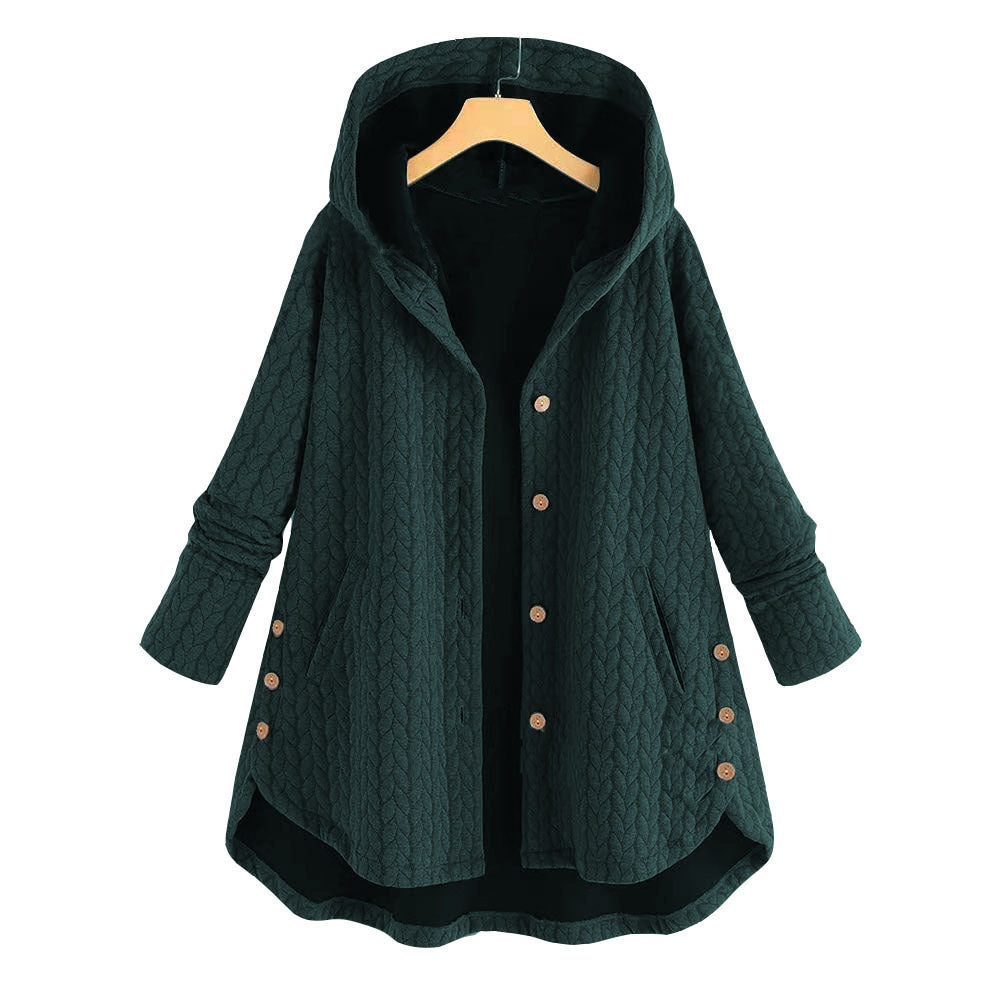 Women's Hooded Cotton Winter Parka Slim Warm Long Coat Everyday