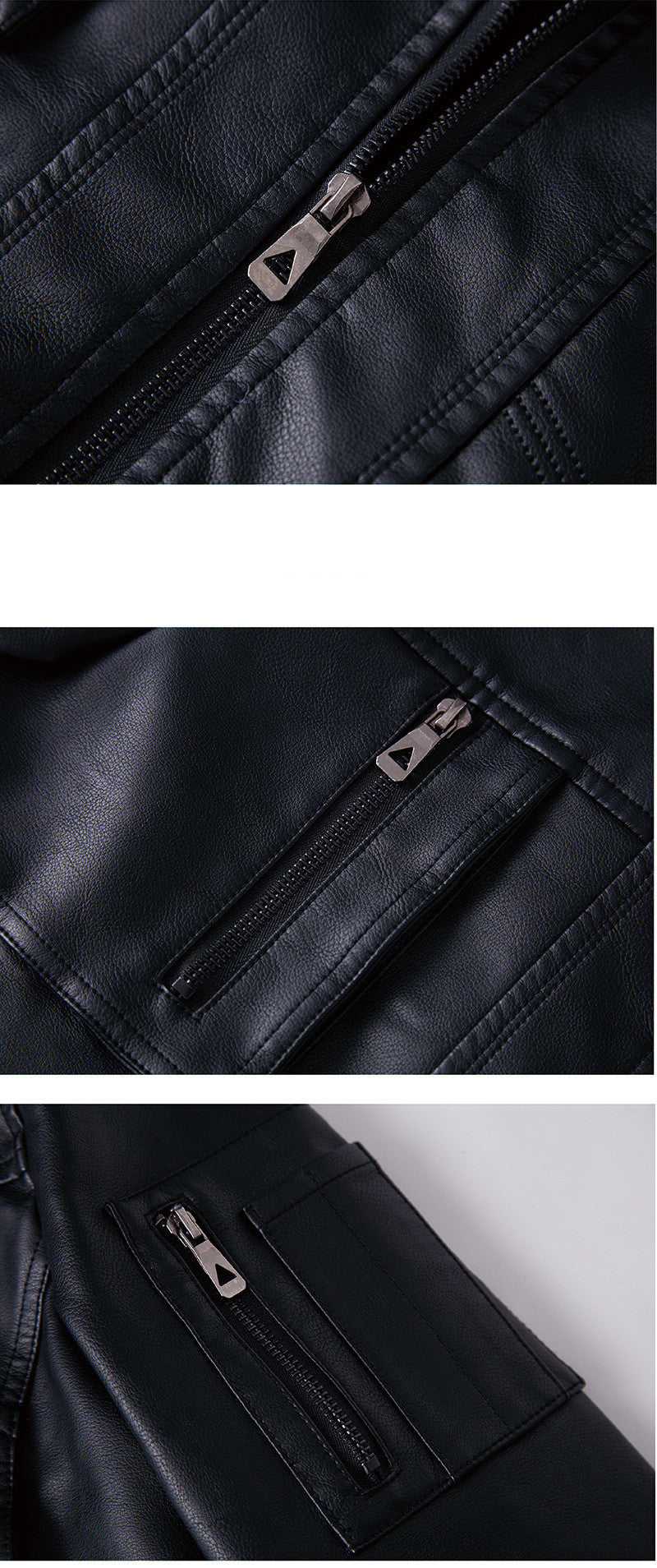 Men's Vintage Hooded Leather Jacket with Soft Velvet Lining Style