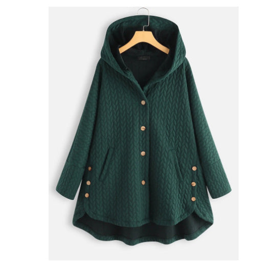 Women's Hooded Cotton Winter Parka Slim Warm Long Coat Everyday