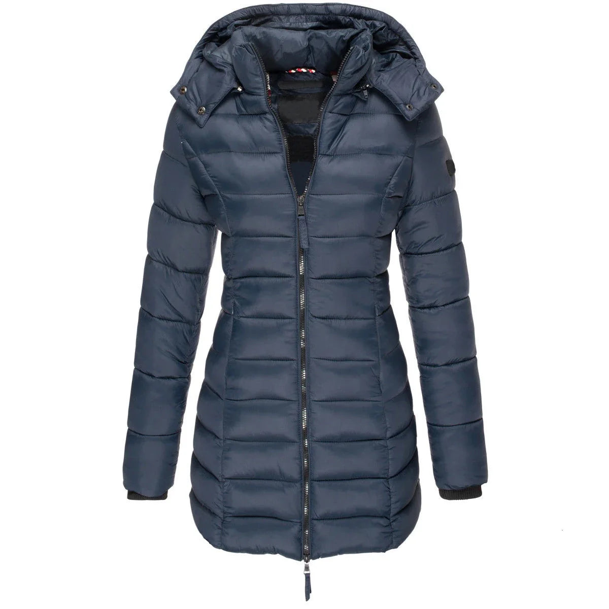Women's Hooded Padded Cotton Long Sleeve Winter Parka Jacket