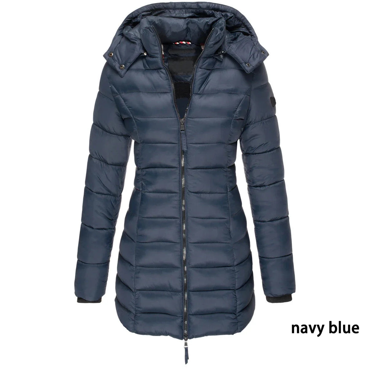 Women's Hooded Padded Cotton Long Sleeve Winter Parka Jacket