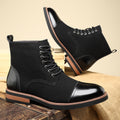 Men's Casual Leather Martin Boots Trendy Stylish All Match Footwear