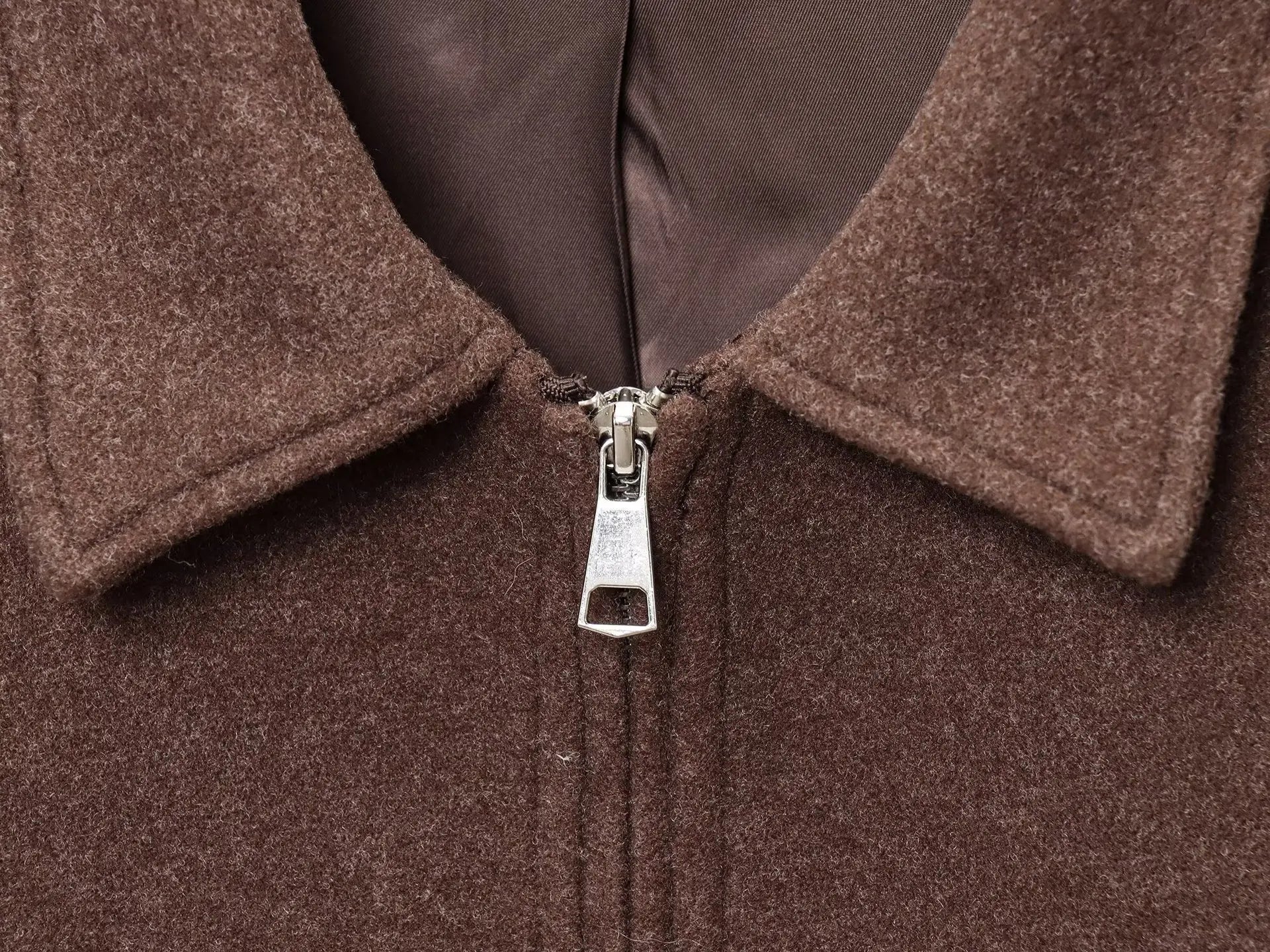 Women's Lapel Woolen Textured Casual Versatile Streetwear Jacket