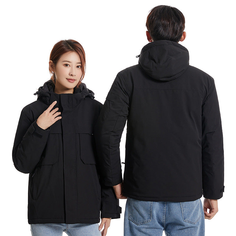 Unisex Heated Padding Jacket with Intelligent Thermal Charging Technology