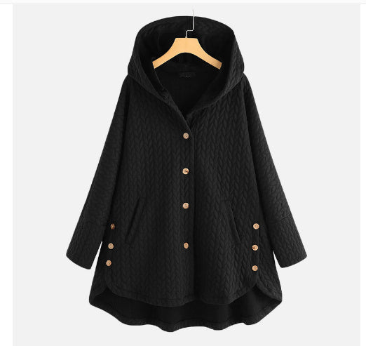Women's Hooded Cotton Winter Parka Slim Warm Long Coat Everyday