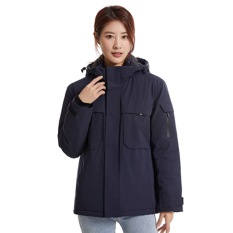 Unisex Heated Padding Jacket with Intelligent Thermal Charging Technology